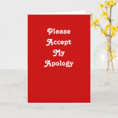 Apologie-Grußkarte Karte (Gelbe Blume)