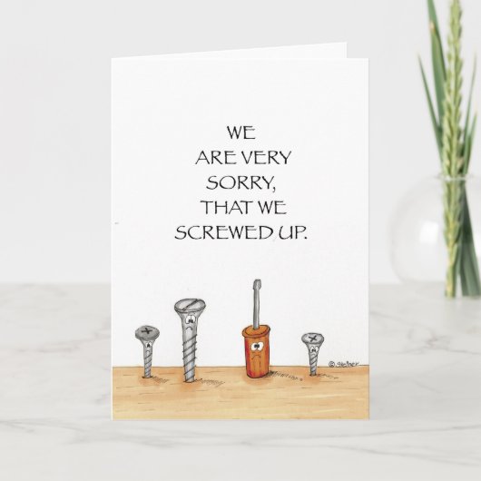 Apologie-Karte Karte (Vorderseite)