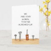 Apologie-Karte Karte (Gelbe Blume)