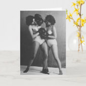 Apologie Vintager Frauen Karte (Gelbe Blume)