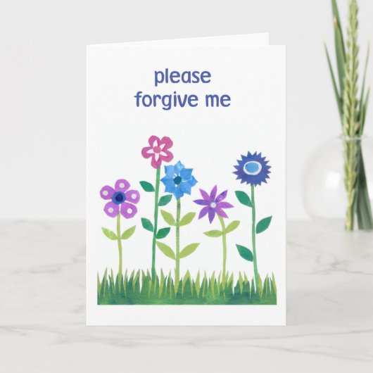 Apology Card - Blume Power Karte (Vorderseite)