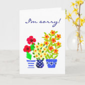 Apology Card - Blume Power Karte (Gelbe Blume)