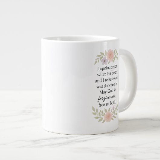 Apology/Forgiveness  Jumbo-Tasse (Vorderseite Rechts)