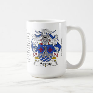 Aponte, der Ursprung, die Bedeutung und das Wappen Kaffeetasse