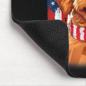 Apoo Dog US America Flag Männer Frauen 4. Juli Pat Mousepad (Ecke)