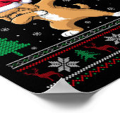 Apoo Dog Weihnachtsmannmütze Boys Girls Kinder Chr Poster (Ecke)