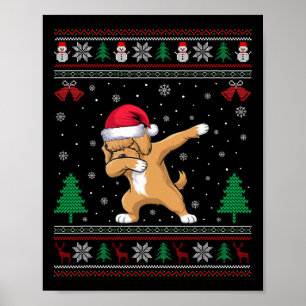 Apoo Dog Weihnachtsmannmütze Boys Girls Kinder Chr Poster