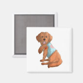 Apoo I Liebe Mama Tattoo Hundeshirt Kindermütter T Magnet (Vorderseite/Rückseite)