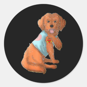 Apoo I Liebe Mama Tattoo Hundeshirt Kindermütter T Runder Aufkleber