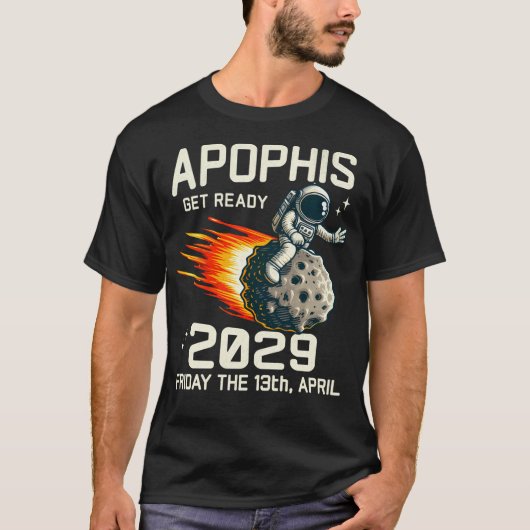 Apophis Asteroid 2029 Funny Astronaut T-Shirt (Vorderseite)