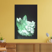 Apophyllite-Kristalle mit Stilbit, Jalgaon, Mahar Leinwanddruck (Insitu (Wohnzimmer))