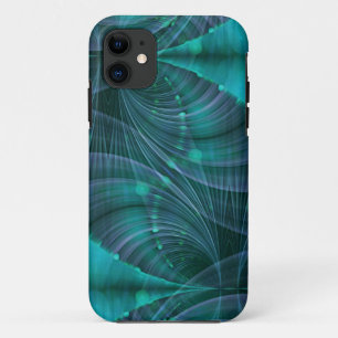 Apophysis Fraktal Art I - blau Case-Mate iPhone Hülle