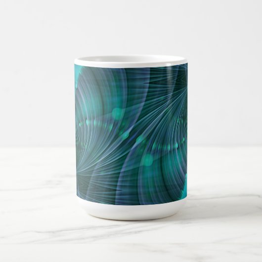 Apophysis Fraktal Art I - blau Kaffeetasse (Mittel)