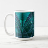 Apophysis Fraktal Art I - blau Kaffeetasse (Links)