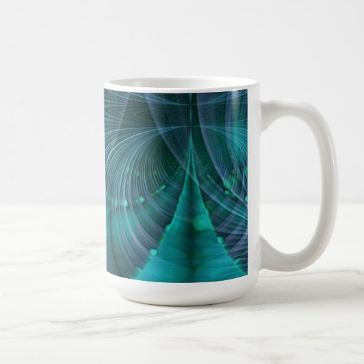 Apophysis Fraktal Art I - blau Kaffeetasse (Rechts)