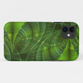 Apophysis Fraktal Art I - grün Case-Mate iPhone Hülle (Rückseite (Horizontal))