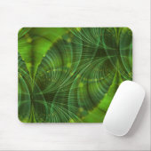 Apophysis Fraktal Art I - grün Mousepad (Mit Mouse)