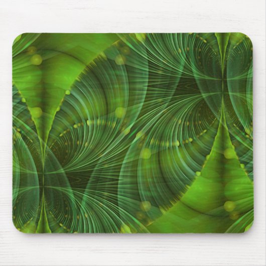 Apophysis Fraktal Art I - grün Mousepad (Vorne)