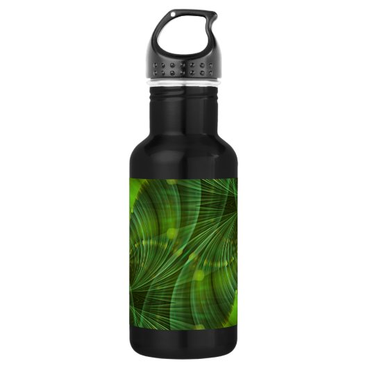 Apophysis Fraktal Art I - grün Trinkflasche (Vorderseite)