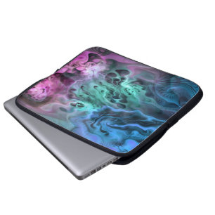 Apophysis Fraktal Art II - Rosa Blau Laptopschutzhülle