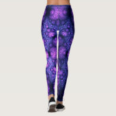 Apophysis-Fraktal - Atom-Fusion + Ihre Ideen Leggings (Rückseite)