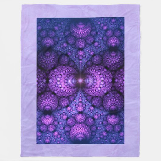 Apophysis-Fraktal - Atomfusion Fleecedecke (Vorderseite)