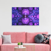 Apophysis Fraktal - Atomfusion - Triptych Leinwanddruck (Insitu (Wohnzimmer))
