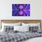 Apophysis Fraktal - Atomfusion - Triptych Leinwanddruck (Insitu (Schlafzimmer))
