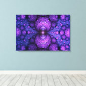 Apophysis Fraktal - Atomfusion - Triptych Leinwanddruck (Insitu (Holzboden))