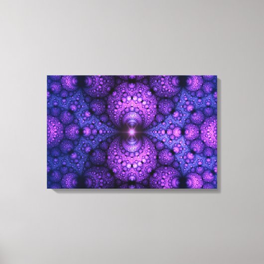 Apophysis Fraktal - Atomfusion - Triptych Leinwanddruck (Vorderseite)
