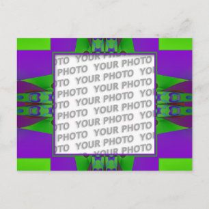 Apophysis Fraktal Dekoration 3 + Ihr Foto Postkarte