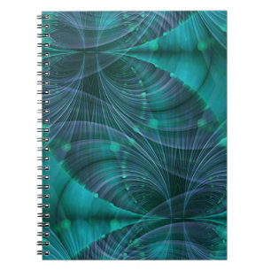 Apophysis-Fraktalkunst I - blau Notizblock