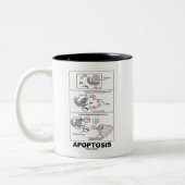 Apoptosis (Biologie-Zelltod) Zweifarbige Tasse (Links)