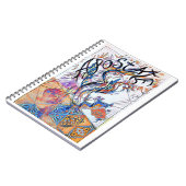 Apostate farbenfrohe Freidoodle Zeichnend Notizblock (Linke Seite)