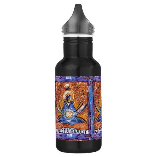 Apostatenaut - ohne Dogmen erkunden Edelstahlflasche (Links)