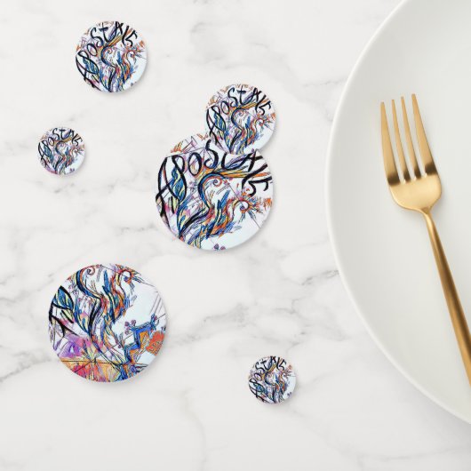 Apostatolorful Sketch Doodle Zeichnend Konfetti (Gruppe)