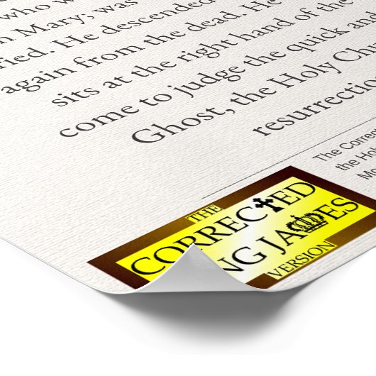 Apostel-Creative Poster (Ecke)