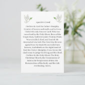 Apostel Creed Card Dove Karte (Stehend Vorderseite)