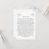 Apostel Creed Card Dove Karte (Vorderseite/Rückseite Beispiel)