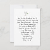 Apostel Creed Card Dove Karte (Rückseite)