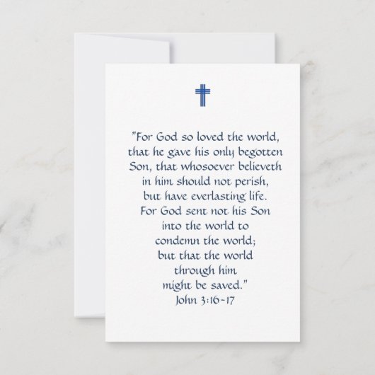 Apostel Creed Karte (Rückseite)