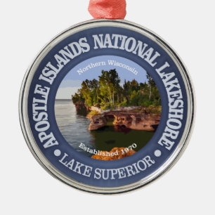 Apostel-Insel-Staatsangehöriger Lakeshore Silbernes Ornament
