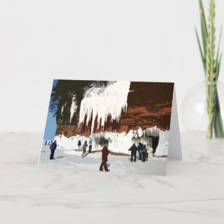 Apostel Islands National Lakeshore ICE CAVES Karte