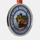 Apostel Islands National Lakeshore Silbernes Ornament (Rechts)