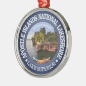 Apostel Islands National Lakeshore Silbernes Ornament (Links)