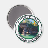 Apostel Islands National Lakeshore Wisconsin Abzei Magnet (Vorderseite/Rückseite)