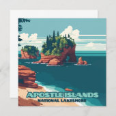 Apostel Islands National Lakeshore Wisconsin Retro (Vorne/Hinten)
