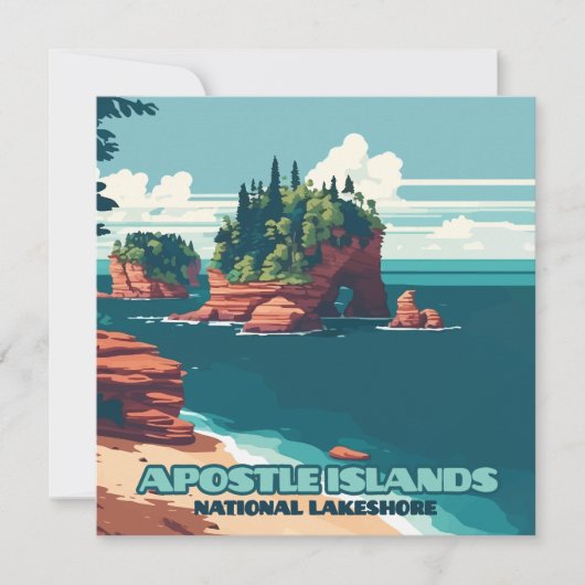 Apostel Islands National Lakeshore Wisconsin Retro (Vorderseite)