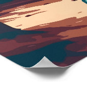 Apostel Islands National Lakeshore Wisconsin Retro Poster (Ecke)