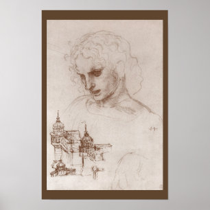 Apostel Jacobus Sforza-Schloss, Leonardo da Vinci Poster